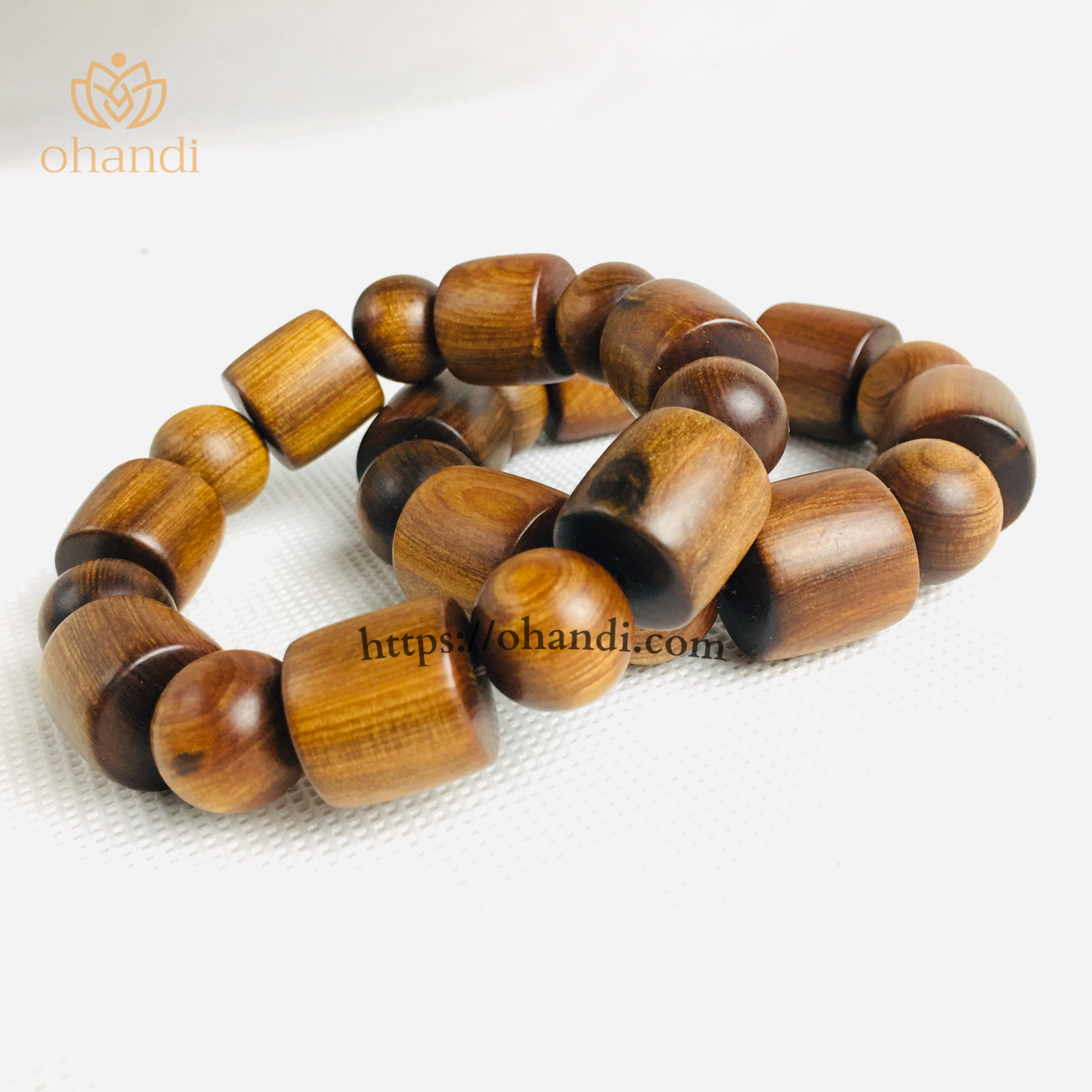 Vòng đeo tay gỗ bách xanh nam nữ - hạt đốt trúc