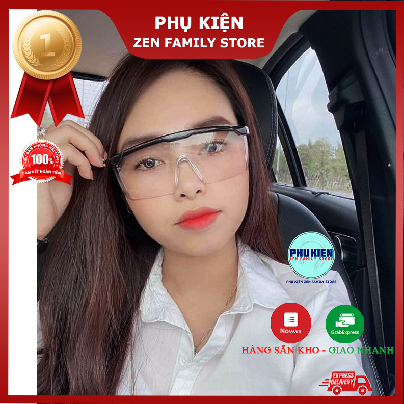 Mắt Kính Bảo Hộ Lao Động ĐKT Chống Giọt Bắn Phòng Dịch, Chống Bụi Trong Suốt Nam Nữ , Bảo Vệ Mắt,Tai Nạn Làm Việc