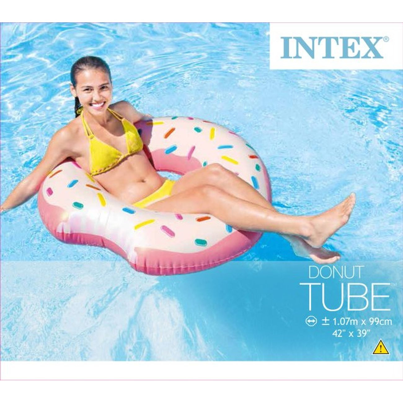 Phao bơi Donut khổng lồ mẫu mới INTEX 56265 - Phao bơi cho bé, Phao bơi trẻ em, người lớn
