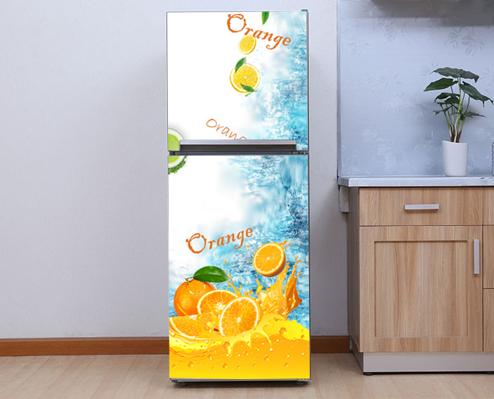 Decal dán tủ lạnh dành cho mùa hè - Orange - 2
