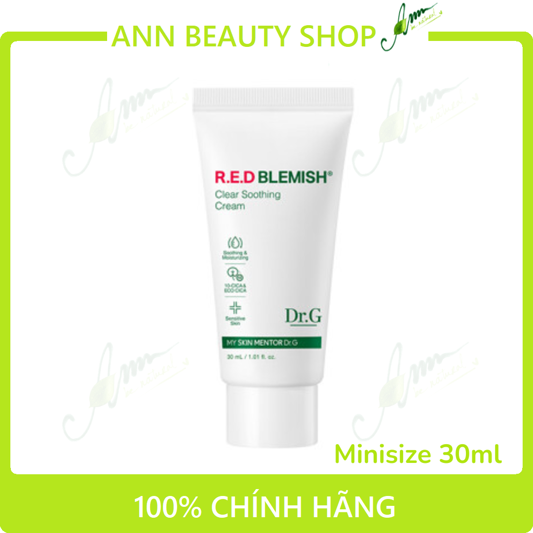 Kem dưỡng ẩm cho da mụn, da nhạy cảm Dr.G R.E.D Blemish Clear Soothing Cream
