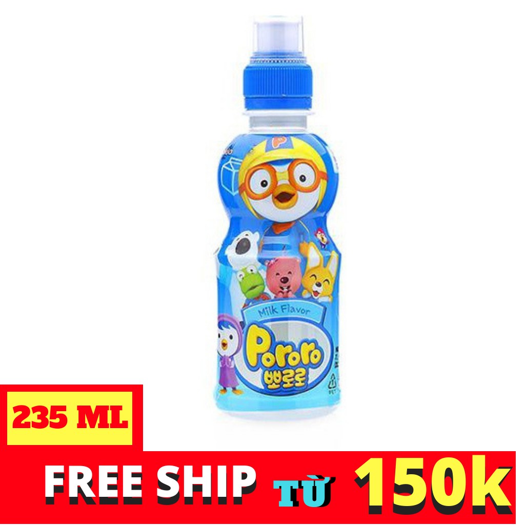 Nước uống pororo hương vị sữa chai 235ml