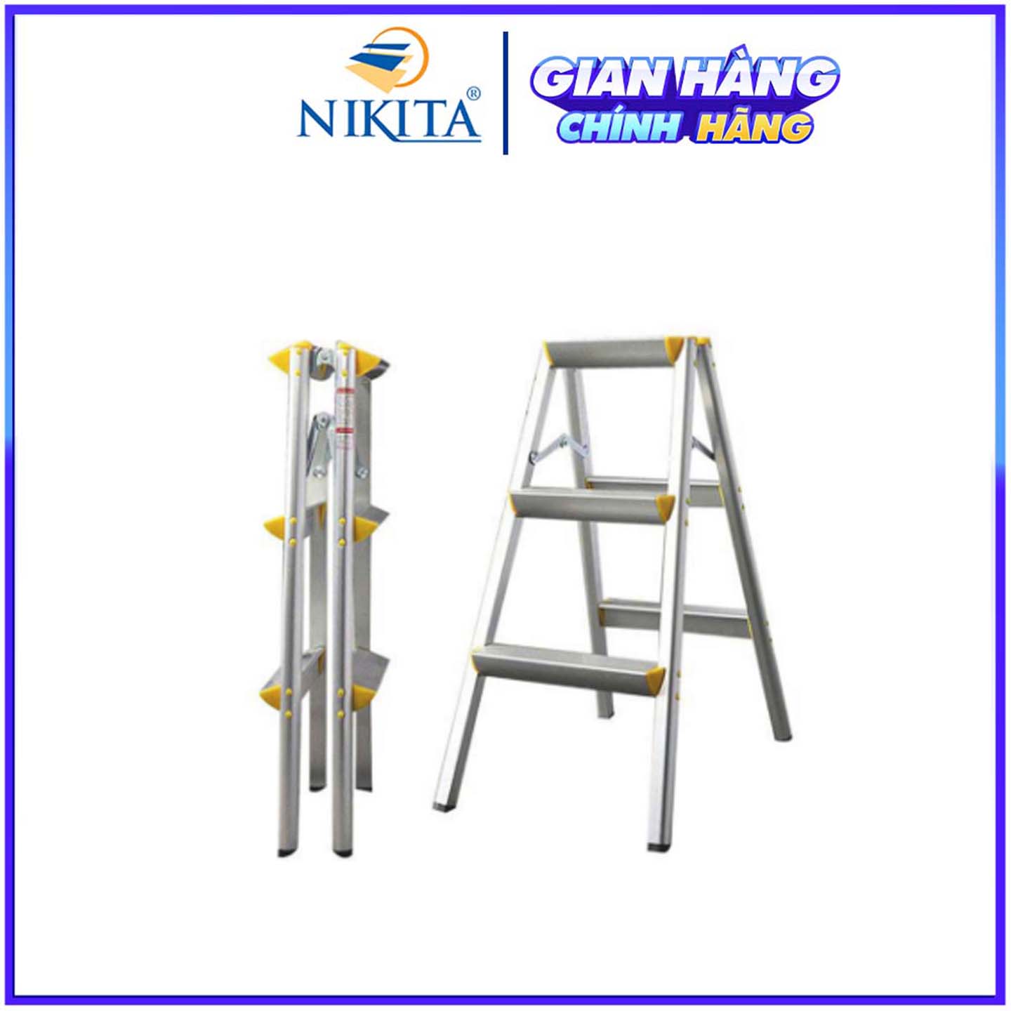 Thang nhôm gia đình R03 3 bậc - Hàng phân phối