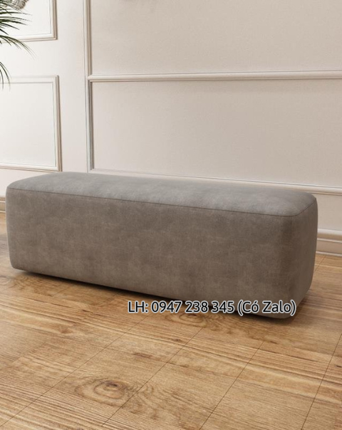 Ghế băng dài sofa ngồi chờ màu xám 80x30x35cm .ghế đôn sofa nhiều màu.