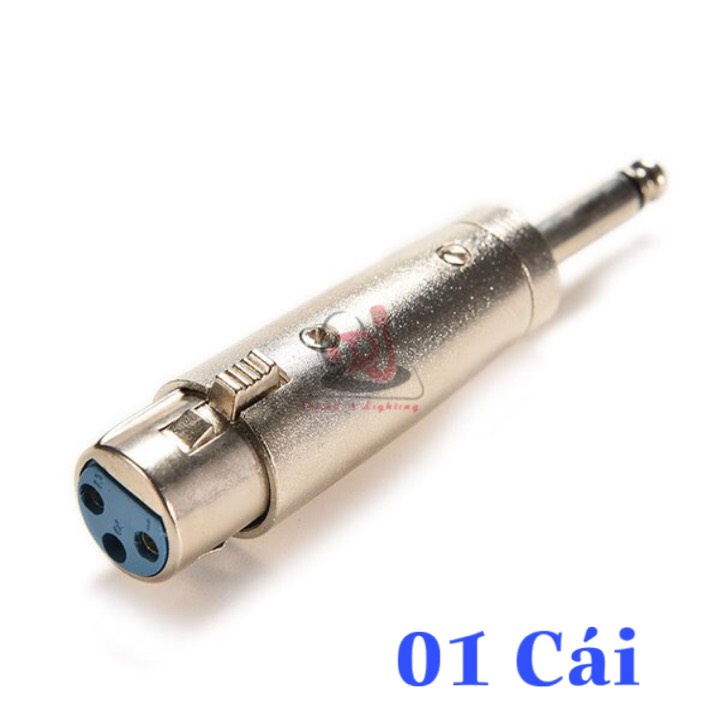 Combo 2 Jack chuyển canon. xlr sang 6 ly, 02 cái rắc chuyển âm thanh