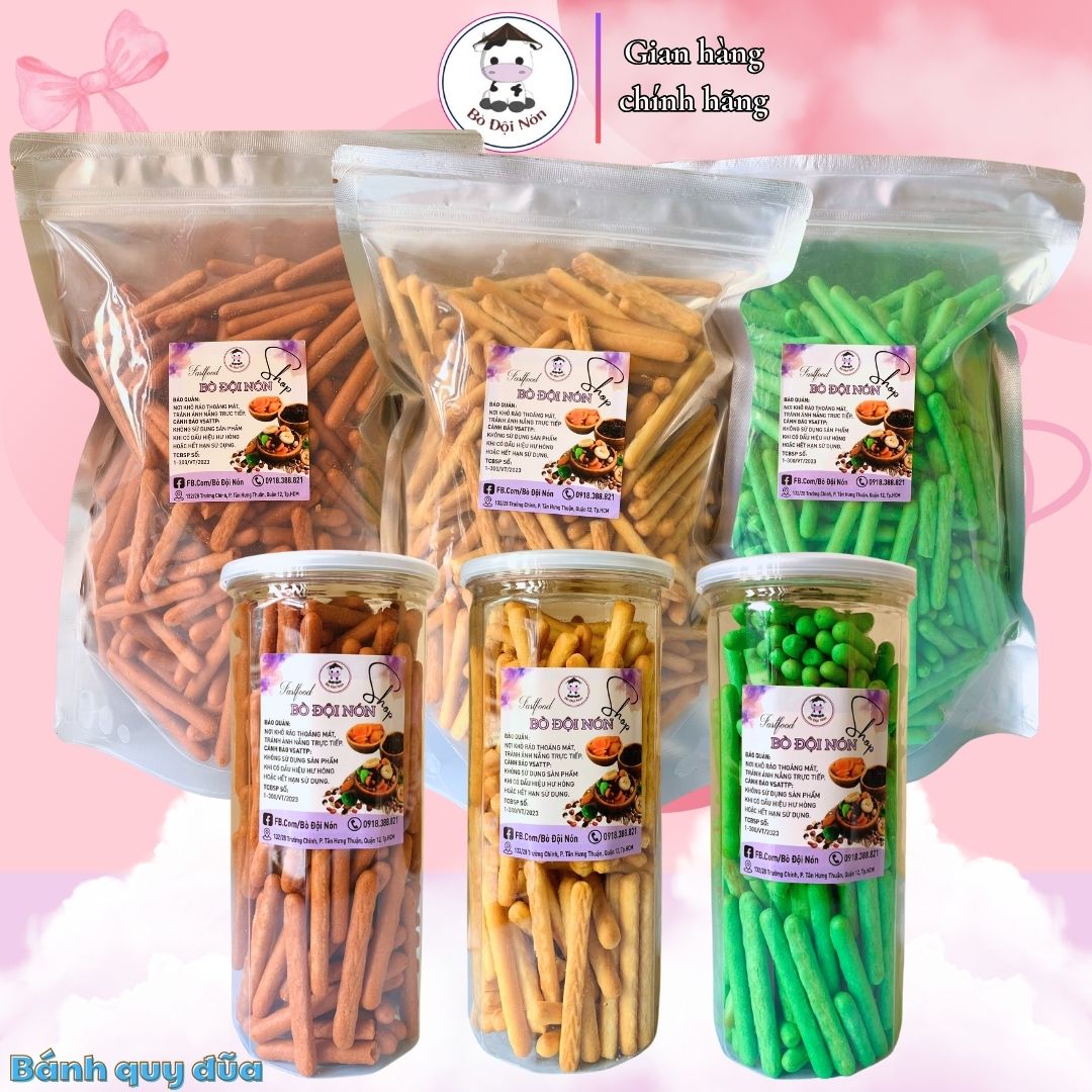 BÁNH QUY ĐŨA MẶN Bò Đội Nón