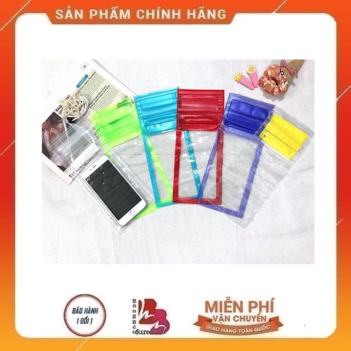 Túi chống nước trơn dành cho điện thoại - túi chống nước vuông loại 1 dày