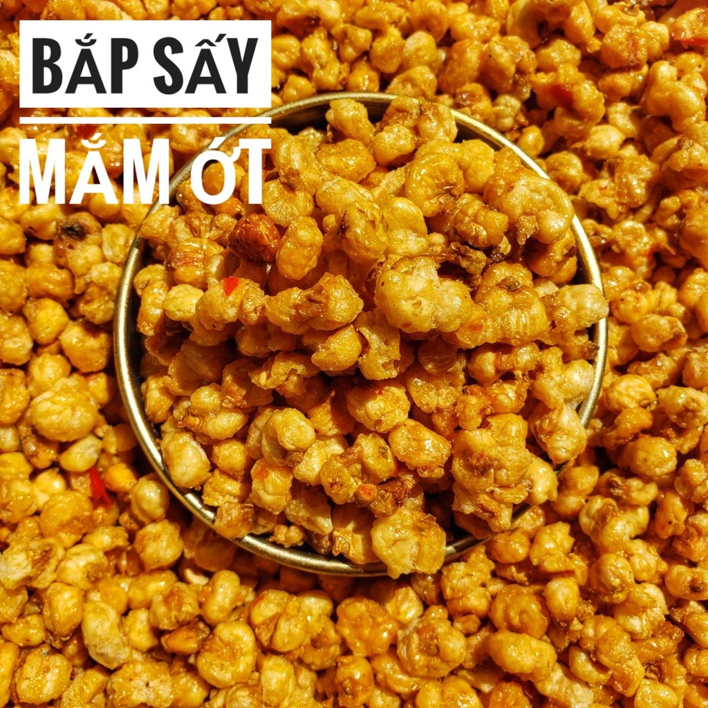 1 KG- Bắp sấy mắm tỏi ớt giòn rụm loại ngon