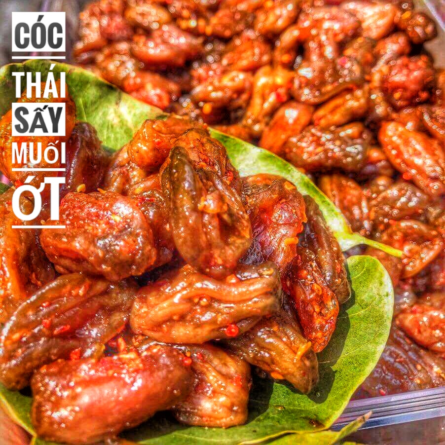 Cóc thái sấy muối ớt lon 500gr
