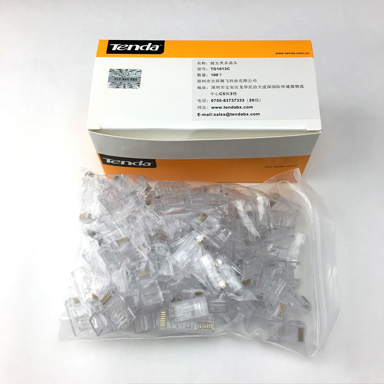 Đầu mạng rj45 tenda 1013c cat5e hộp 100 con