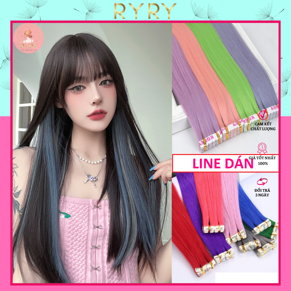 Tóc giả light - Tóc nối dán high light dán chắc chắn không bung (giá 1 tép) Phong cách Hàn Quốc- Phụ kiện RYRY