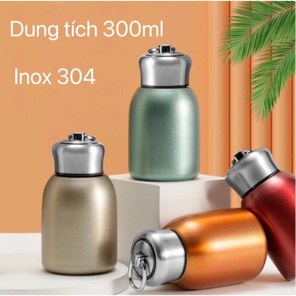 Bình Giữ Nhiệt INox, Có Quoai Sách Loại 300ML [Mẫu B1] .TTVM