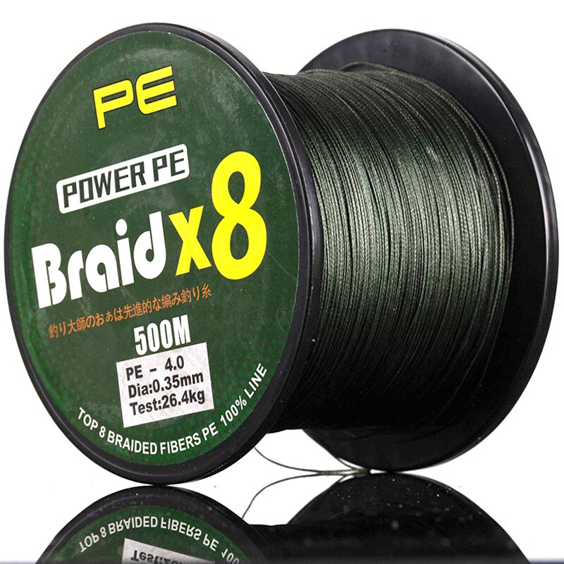 500m 100lb 0.5mm Super Strong Braided Fishing Line Pe 4 Strands