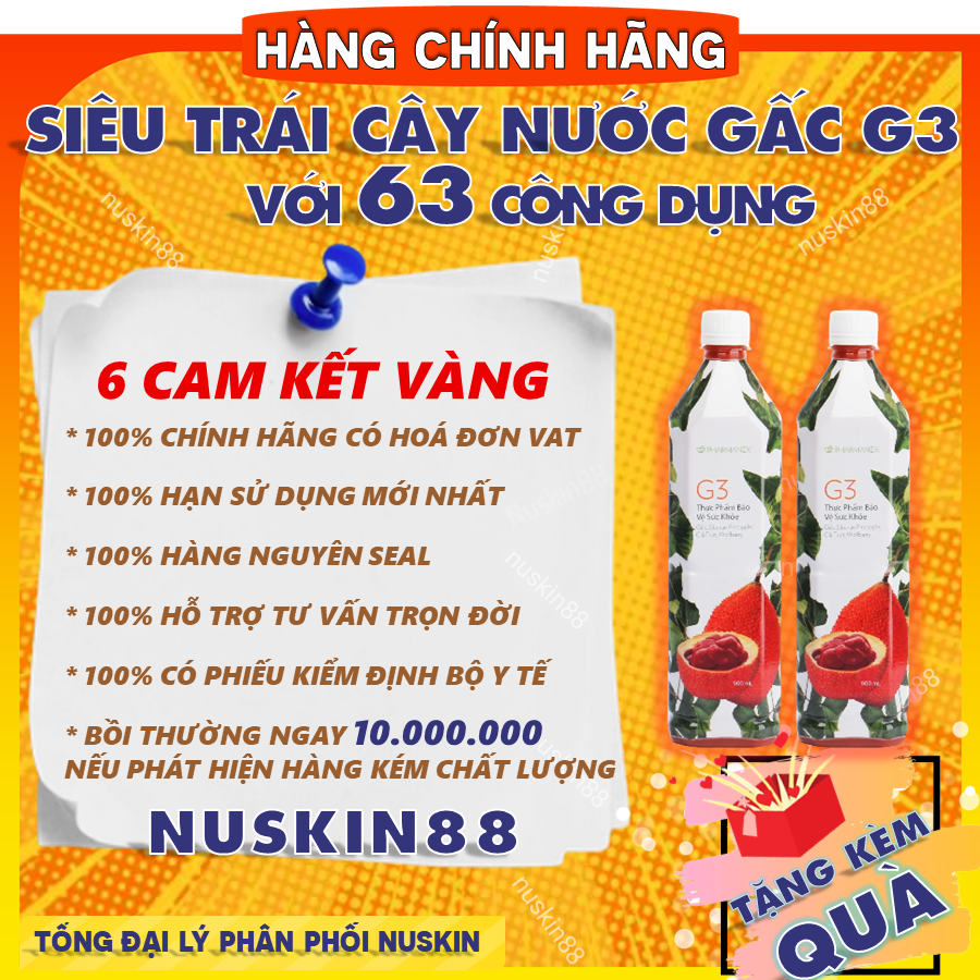 Nước gấc G3 - Nuskin G3 chai 900ml - G3 Nuskin - Nuskin chính hãng - Nuskin 88 - Sản phẩm Nuskin - Lumispa Ageloc Boost - TR90