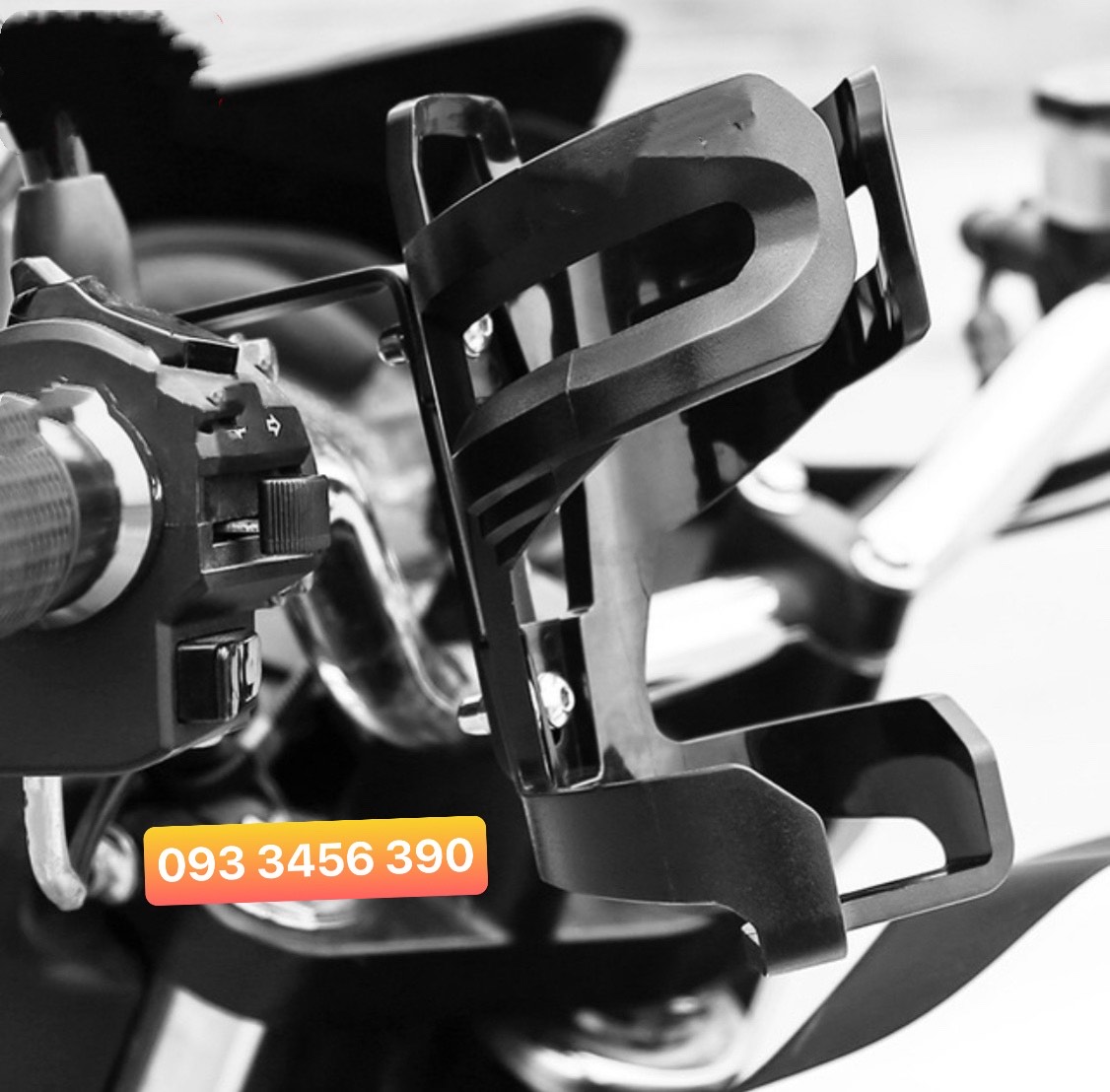 [HCM]Giá Đỡ Bình Nước Gắn Ốc Chân Gương Cho Xe Đạp Xe Máy và Motor