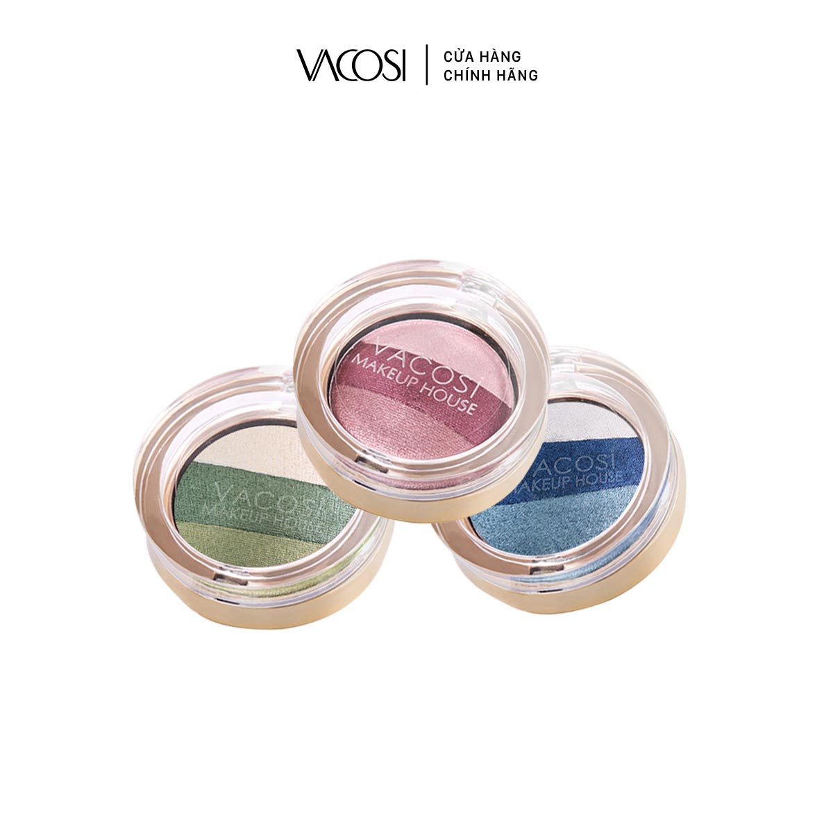 Phấn mắt vacosi 3 ô phối màu - vp06
