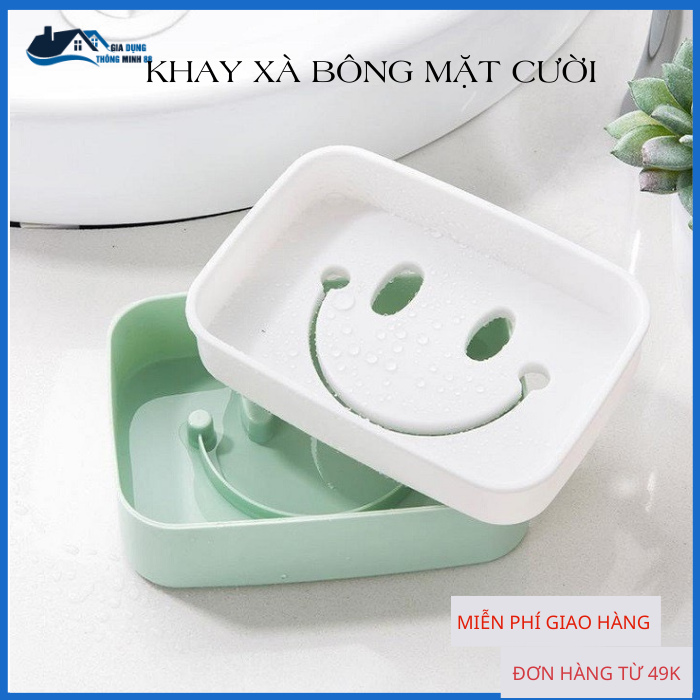 Giá xà bông mặt cười, kệ xà phòng giá treo phòng tắm dán tường-Giadungthongminh88