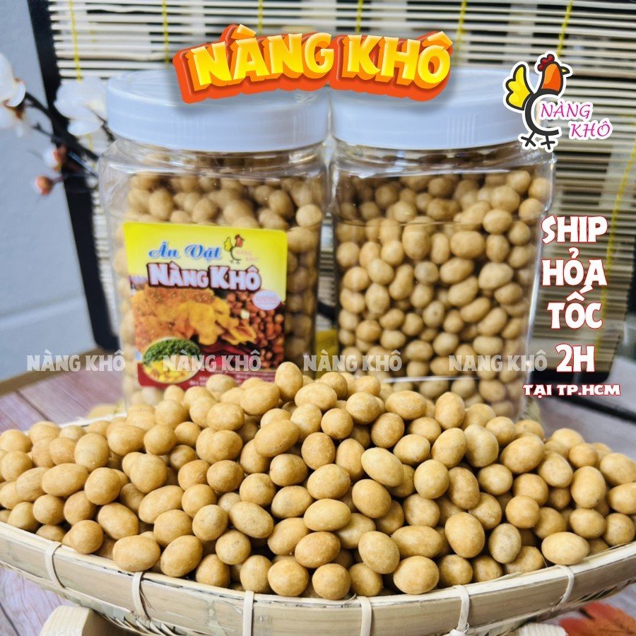 Đậu Phộng Da Cá Cốt Dừa – 500gr (Giòn ngon – Bổ dưỡng) | Đồ ăn vặt Nàng Khô