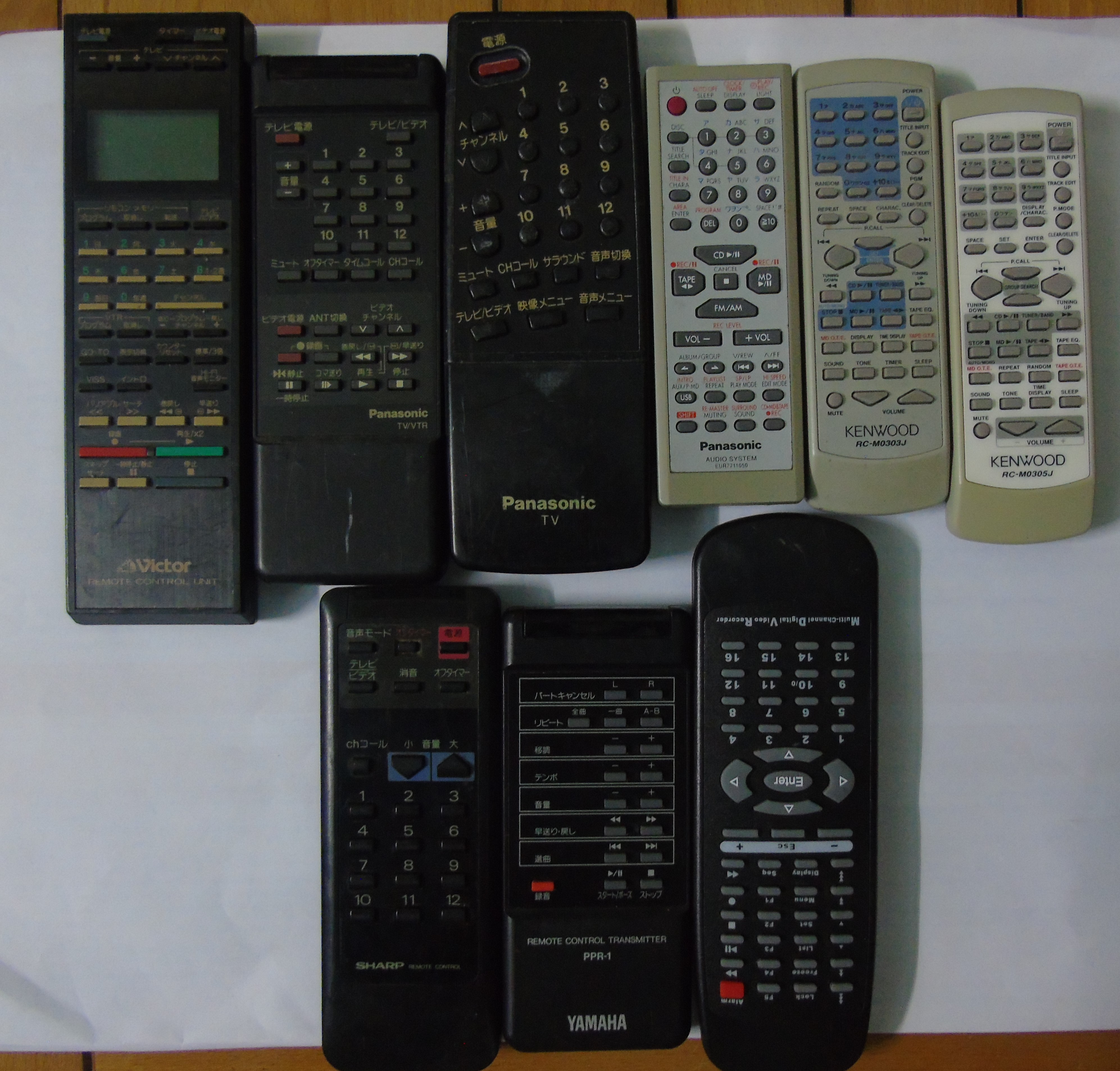 Khiển dàn âm thanh, tivi, đài cassette Kenwood, Panasonic, Yamaha, Victor, Sharp,.....