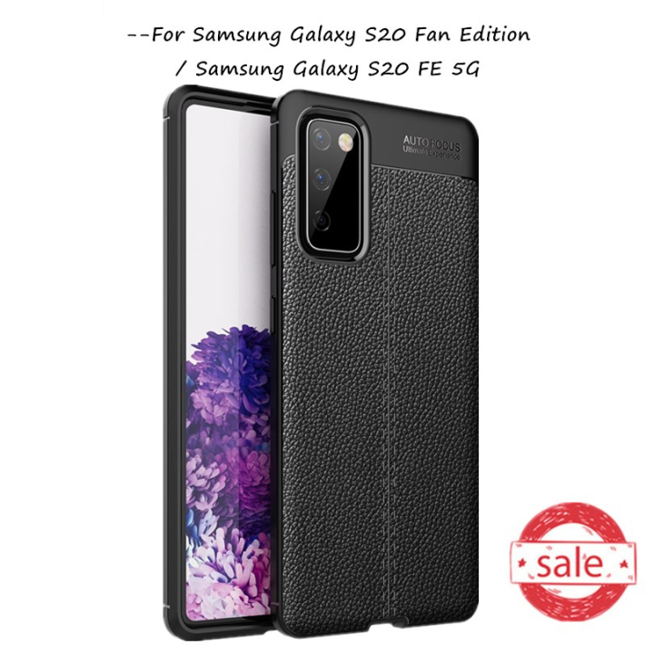 Ốp lưng auto focus vân da cho galaxy s20 fe, s20 plus, s20, s20 ultra, ốp silicon vân da, ốp dẻo samsung. tfl shop - phụ kiện điện thoại