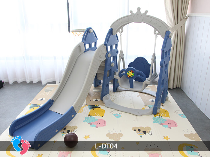 Bộ cầu trượt tuột xích đu cho trẻ baby plaza l-dt04