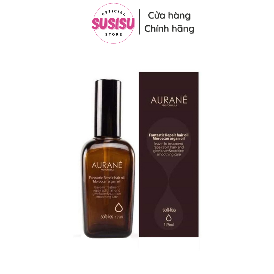 Tinh dầu dưỡng bóng và phục hồi tóc AURANE Soft-liss Fantastic Repair Hair Oil Macadmia 125ml HCM-SUSISU