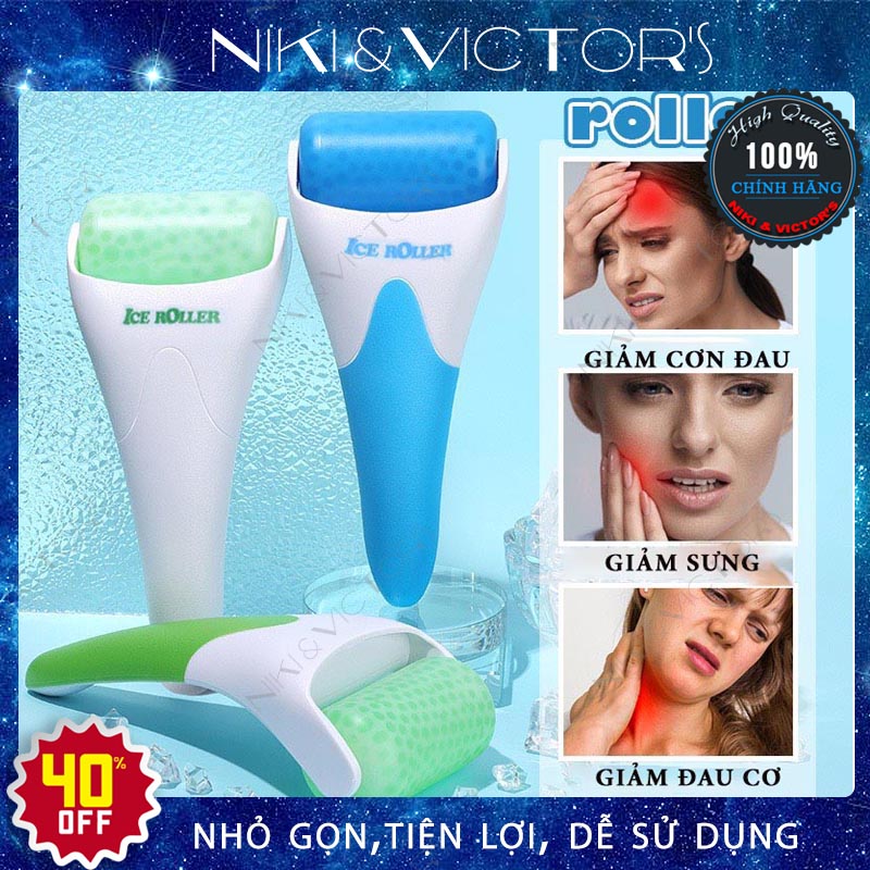Thanh lăn đá lạnh ice roller dụng cụ lăn lạnh massage mặt làm dịu da