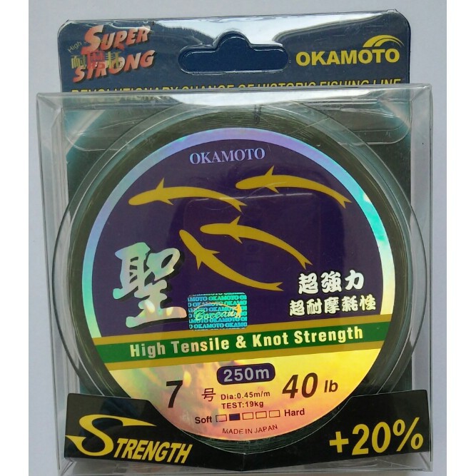 Dây cước câu cá nhật bản okamoto - 4 con cá cơm .kích thước chính xác của sản phẩm là: size 3.0
