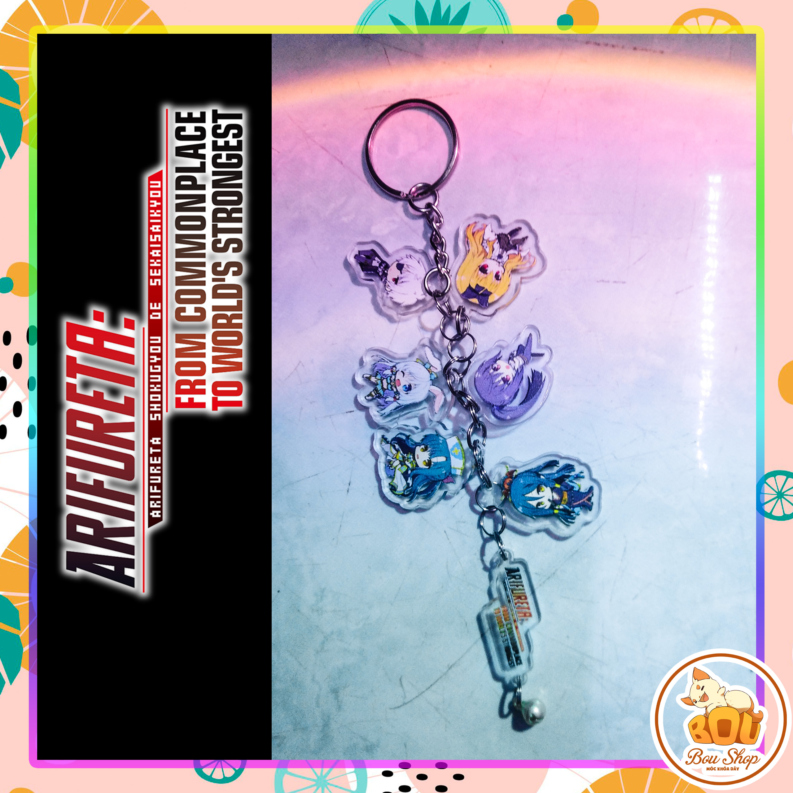 [HCM]Móc khóa dây anime Arifureta Shokugyou de Sekai Saikyou Acrylic Mica