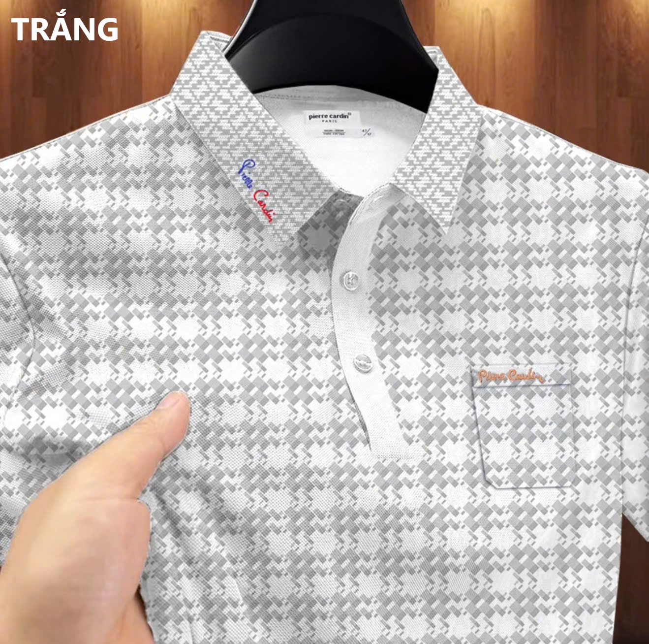 Áo polo nam cổ bẻ BASIC thiết kế hoạ tiết Monogram hiếm có khó tìm đẳng cấp 2025 - B01 - 2