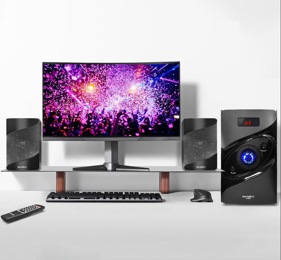 Loa vi tính soundmax bass mạnh công suất lớn,hỗ trợ bluetooth usb loa soundmax a926 2.1 bluetooth loa soundmax a926/2.1 bluetooth chính hãng loa soundmax a926 bh 12th