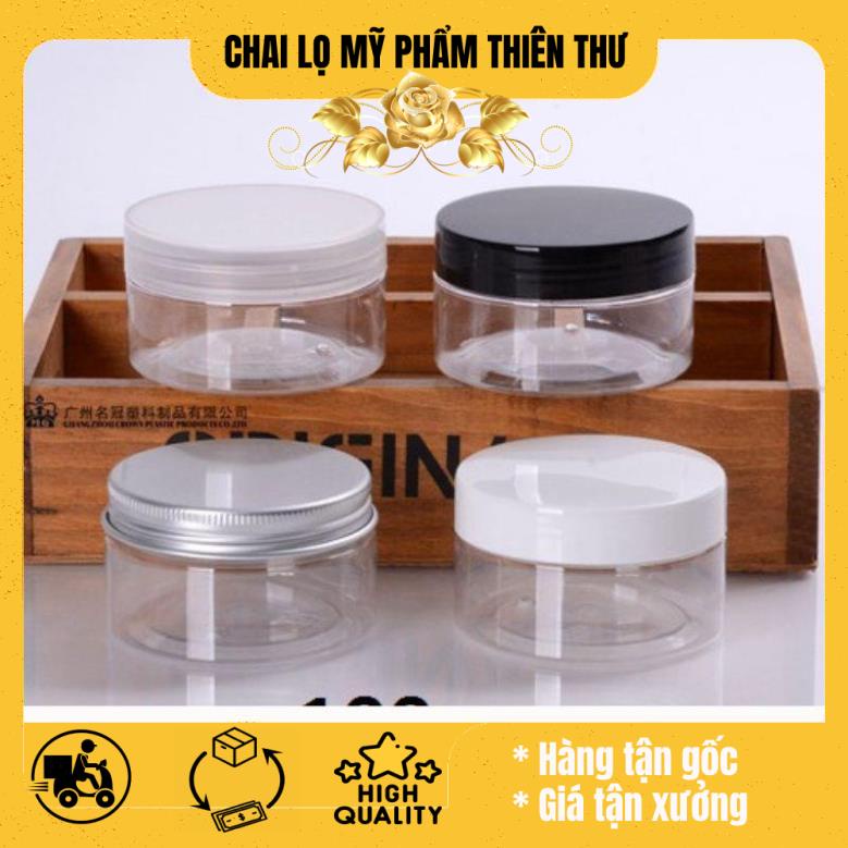Hủ nhựa pet trong 50g/100g/200g/250g /hủ chiết mỹ phẩm