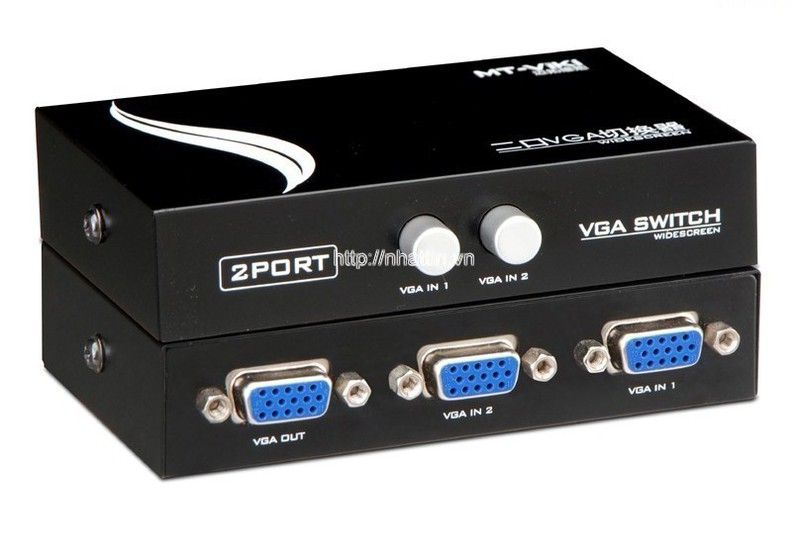 Thiết bị chuyển tín hiệu 2 cpu ra 1 màn hình / bộ chia vga 1 ra 2