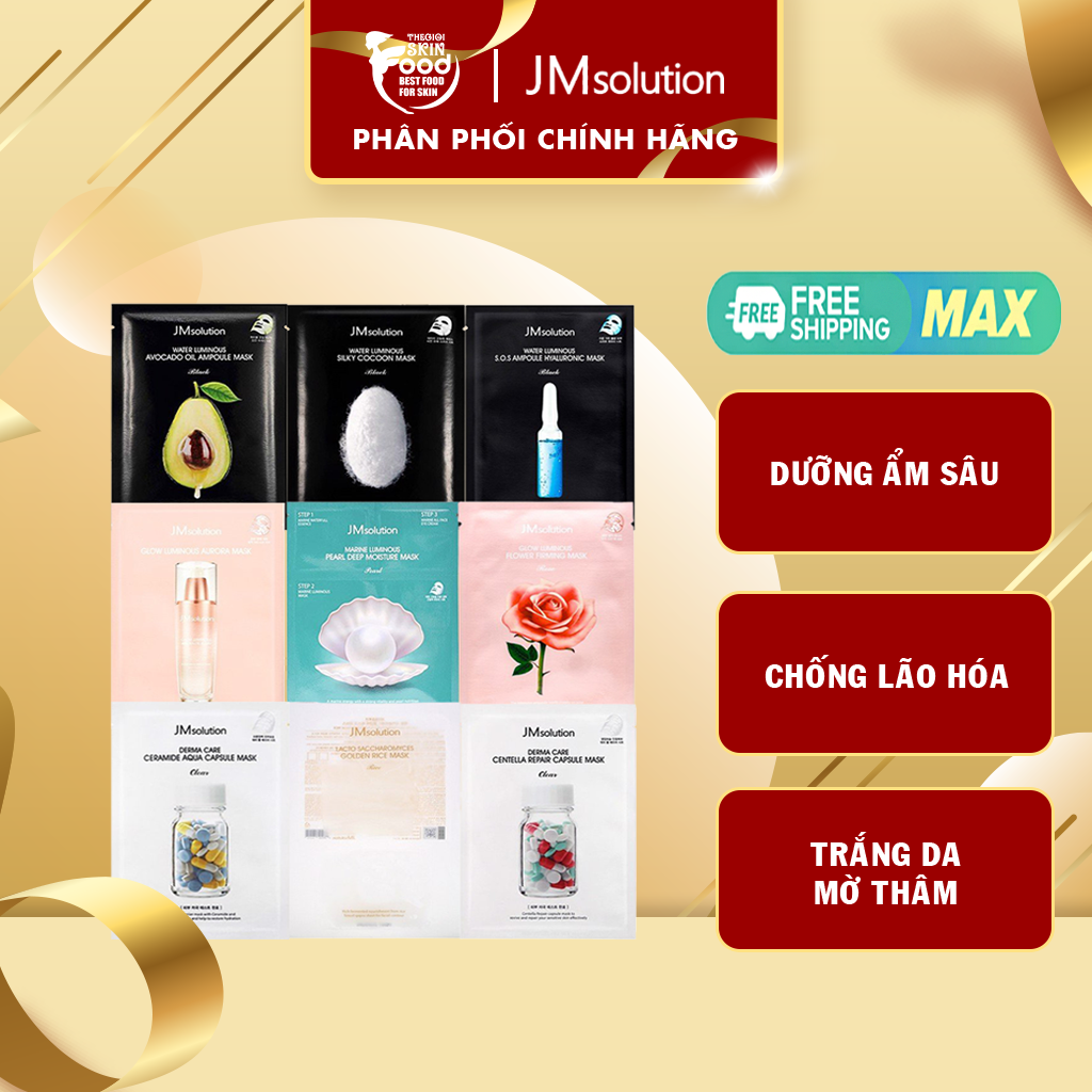 Mặt Nạ Giấy Chăm Sóc Da Toàn Diện Jmsolution Mask
