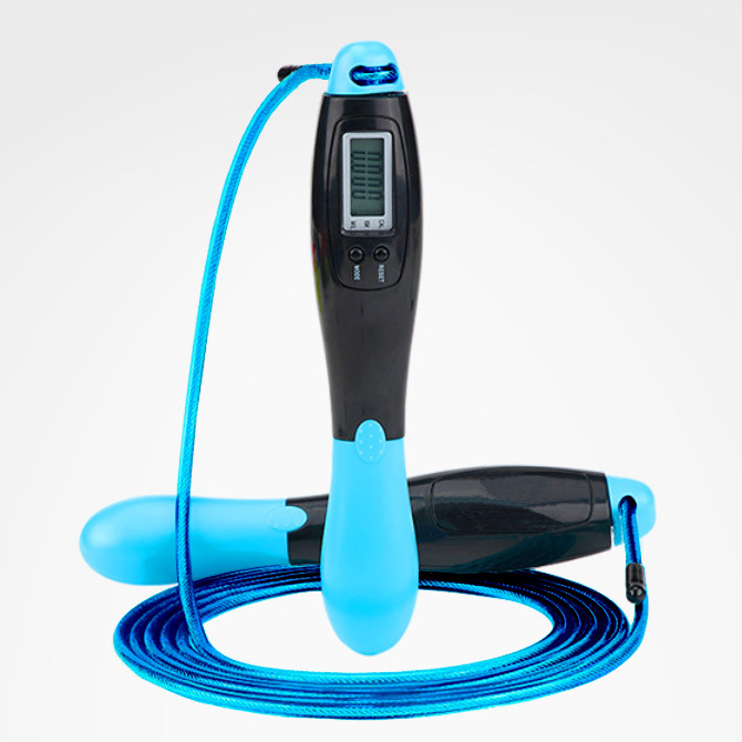 Dây nhảy đếm số, dây nhảy lõi thép tự động đếm số vòng nhảy tích hợp đo calo, quãng đường