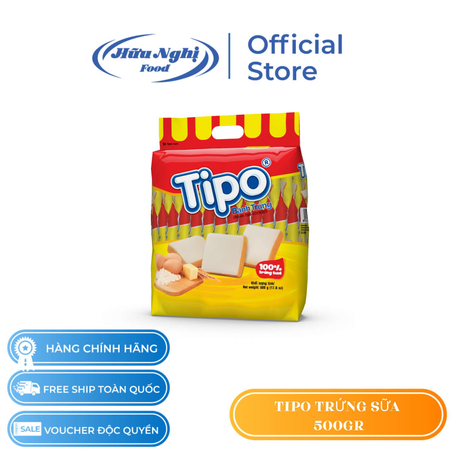 Tipo - bánh trứng 500g