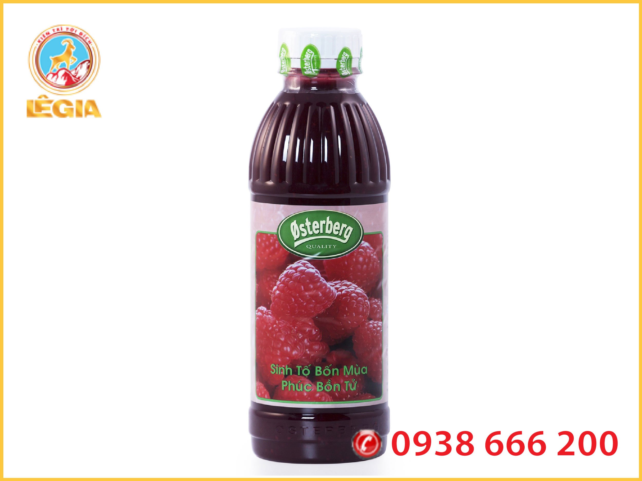 Sinh tố osterberg phúc bồn tử 1l - osterberg raspberry crush