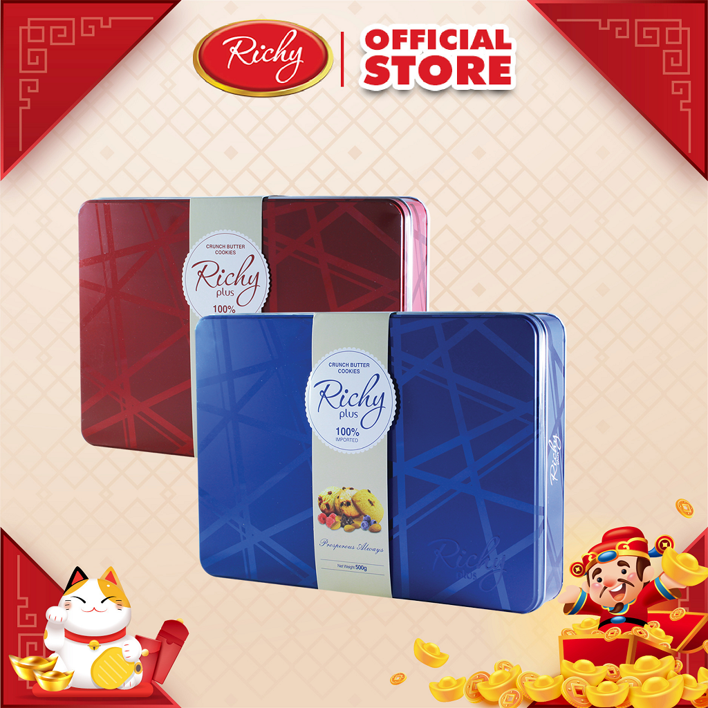 [NEW] Bánh Richy HT 500g - BÁNH HỘP THIẾC - Bánh Richy 2024 - bánh nhập khẩu