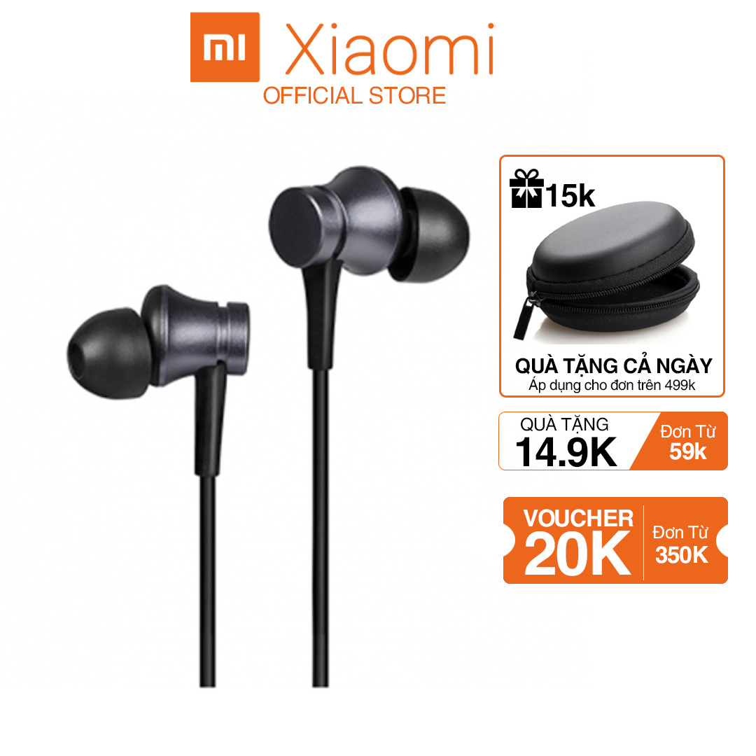 Tai Nghe Xiaomi Piston lite 2017 Chính Hãng Jack 3.5mm có dây nhét tai Gaming chống ồn DoTech bảo hành 6 tháng