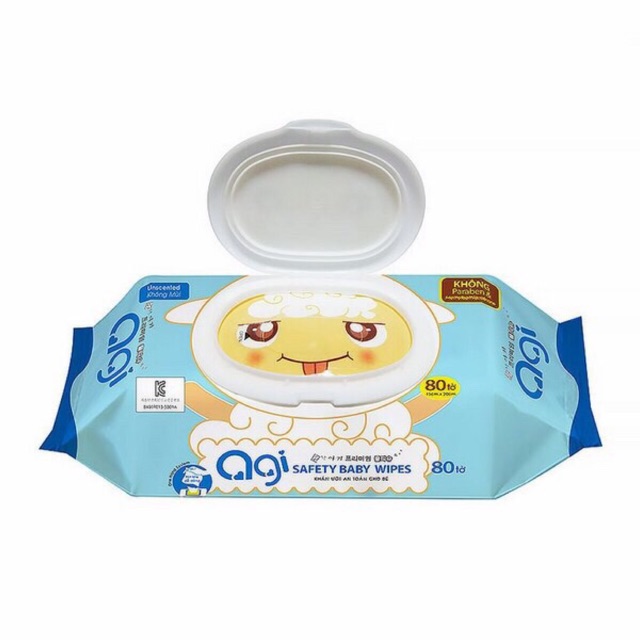 Khăn ướt Agi 80 tờ không mùi