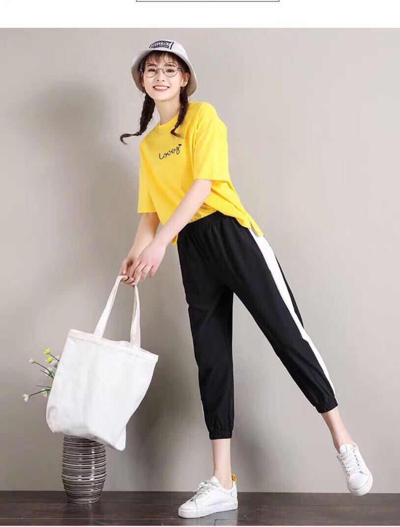 Set nguyên bộ thun cho bạn gái từ 40_50kg vừa nhé