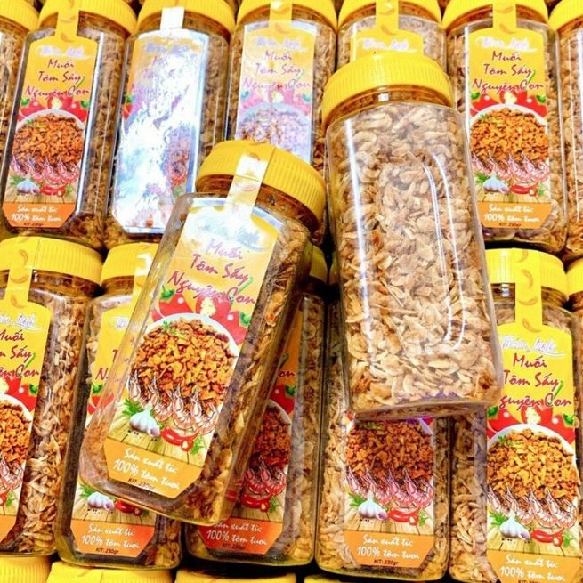 230gr- Muối tôm sấy 100%  nguyên con tôm