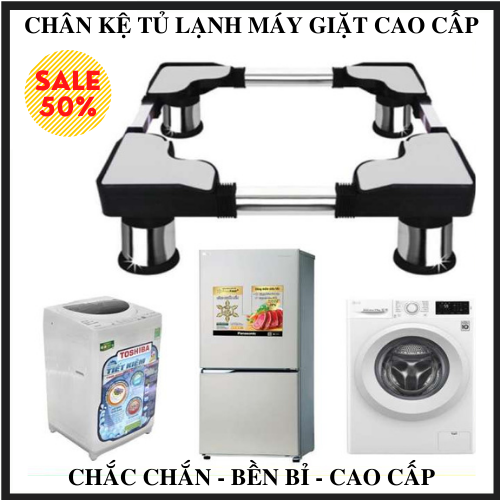 [HCM][SALE 50%] KỆ CHÂN TỦ LẠNH MÁY GIẶT ĐẾ NHỰA CHỐNG RUNG LẮC - KỆ CHÂN TỦ LẠNH MÁY GIẶT INOX CAO CẤP - CHÂN KỆ ĐỂ TỦ LẠNH MÁY GIẶT MÁY LỌC NƯỚC CÓ THỂ ĐIỀU CHỈNH KÍCH CỠ PHÙ HỢP