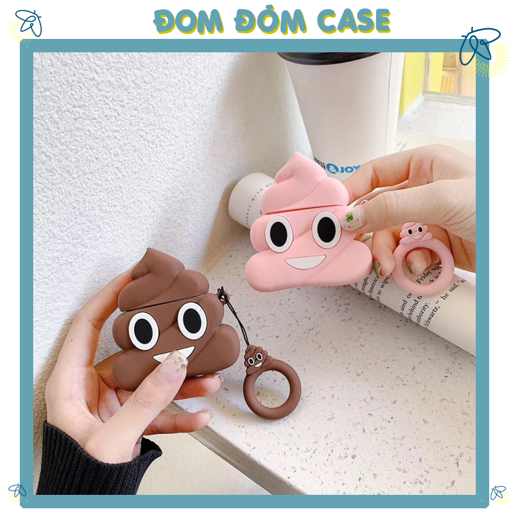Case airpods Hình cục Shit, Vỏ bao airpod 1 2, Inpiods 12 silicon đựng tai nghe bluetooth , tai nghe không dây