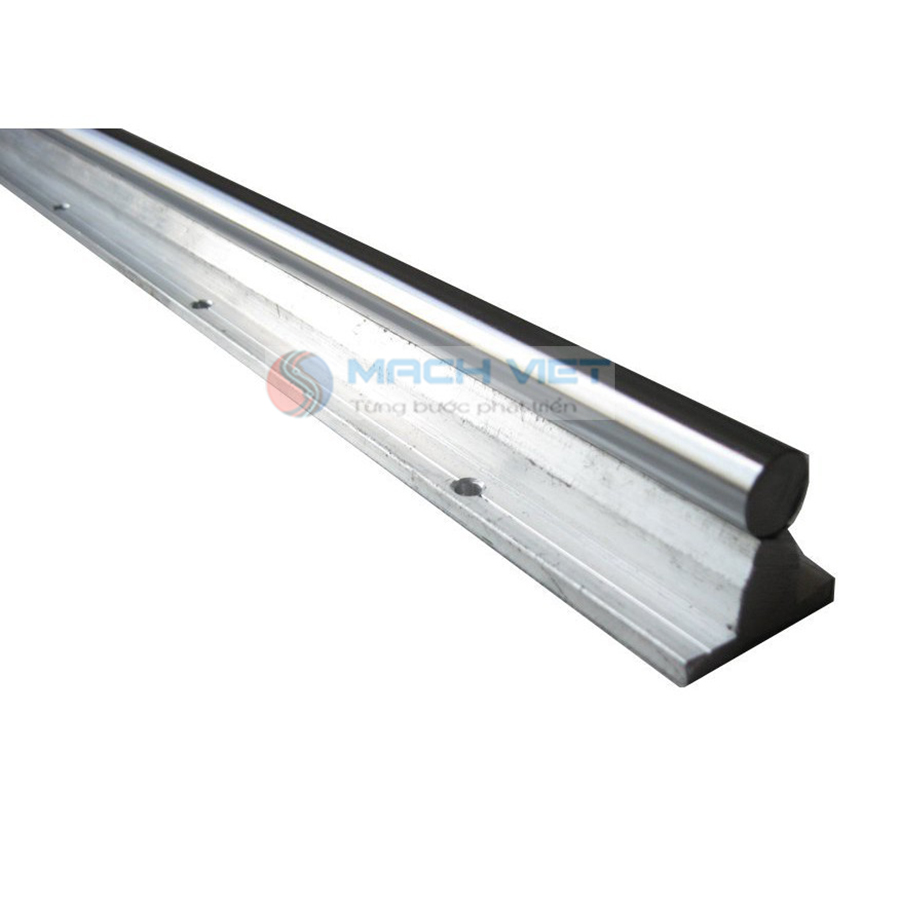 Thanh ray trượt tròn có đế phi 12 (không kèm con trượt) dài 1 mét