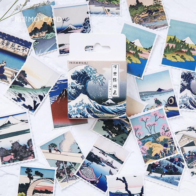 Hộp 46 sticker Nhật Bản trang trí planner scrapbook