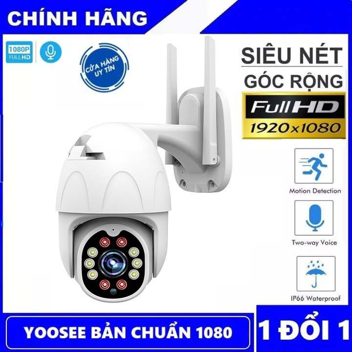 [HCM][Bảo Hành 12 Tháng] Camera Wifi Ngoài Trời Camera Yoosee Ngoài Trời PTZ FULL HD 1080P Chống Nước Tuyệt ĐốiXoay 360 Độ Cảnh Báo Chuyển Động Ban Đêm