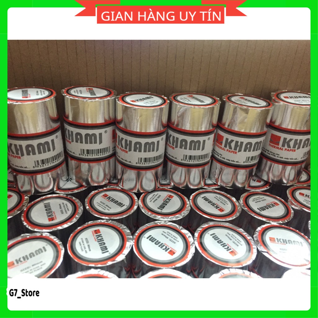 Cuộn giấy in nhiệt khami k57/k80,giấy in bill cao cấp