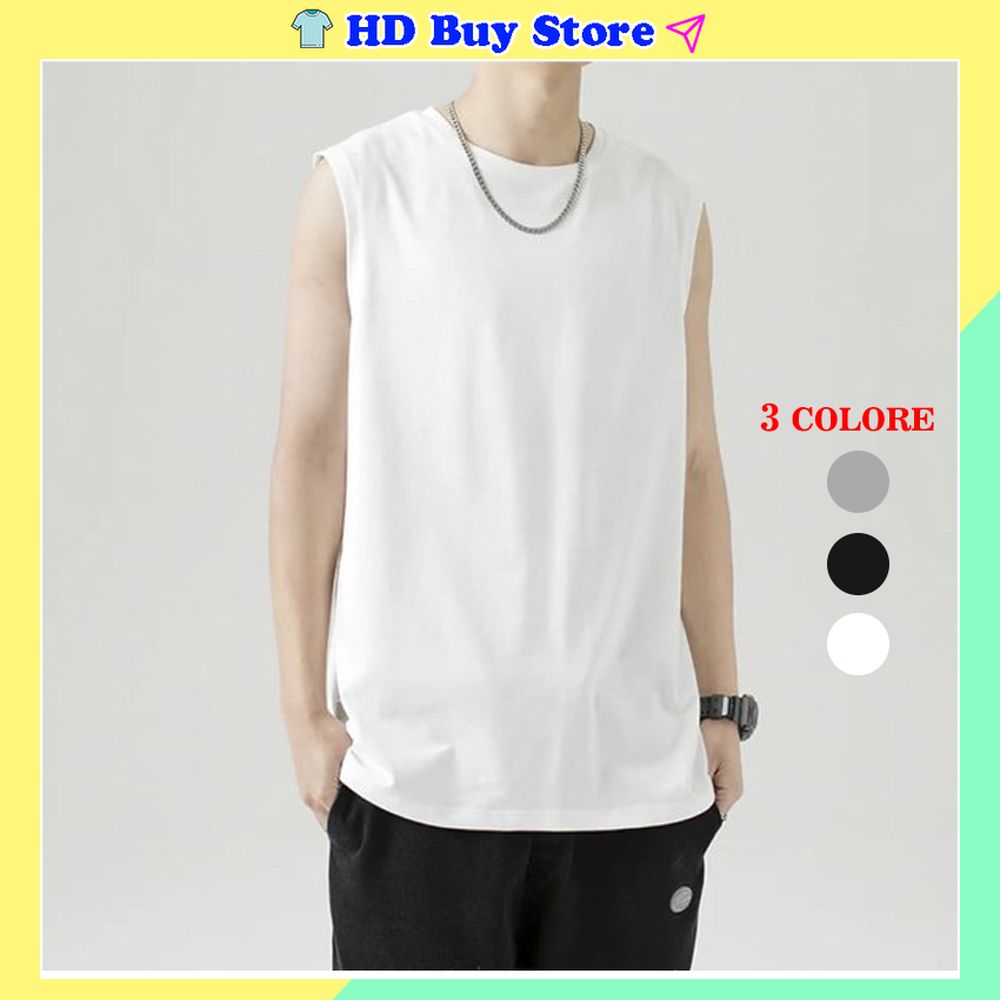 Áo tanktop nam nữ form rộng thời trang hàn quốc unisex big size sát nách phong cách thể thao unisex vải áo ba lỗ thun cotton mềm mịn thoáng mát HD BUY STORE