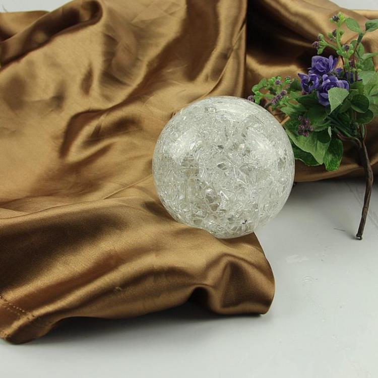 Trái châu vân nứt 3cm/4cm/5cm - Quả cầu thủy tinh phụ kiện dành cho thác nước phong thủy